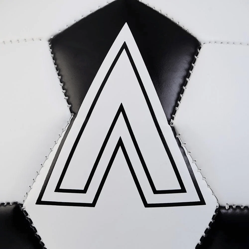 Mitre Flare 24 Mini Soccerball - White/Black - Image 4