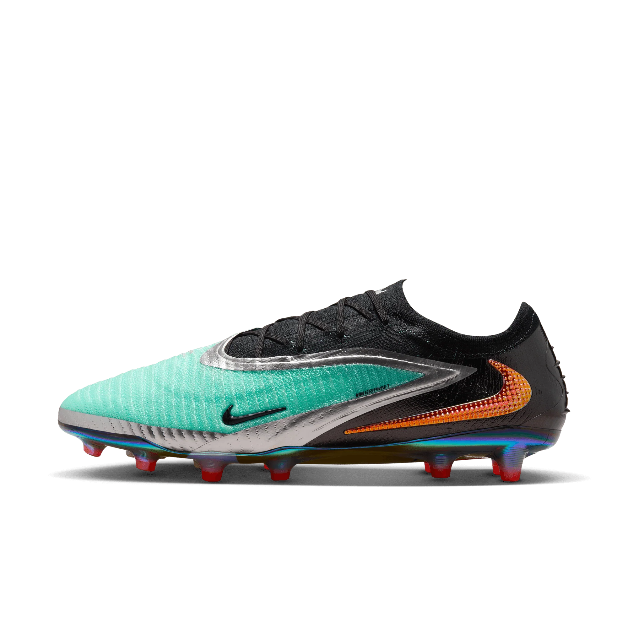 Nike Phantom 6 Low Elite AG Senior Football Boots - Chrome/Black - Image 3