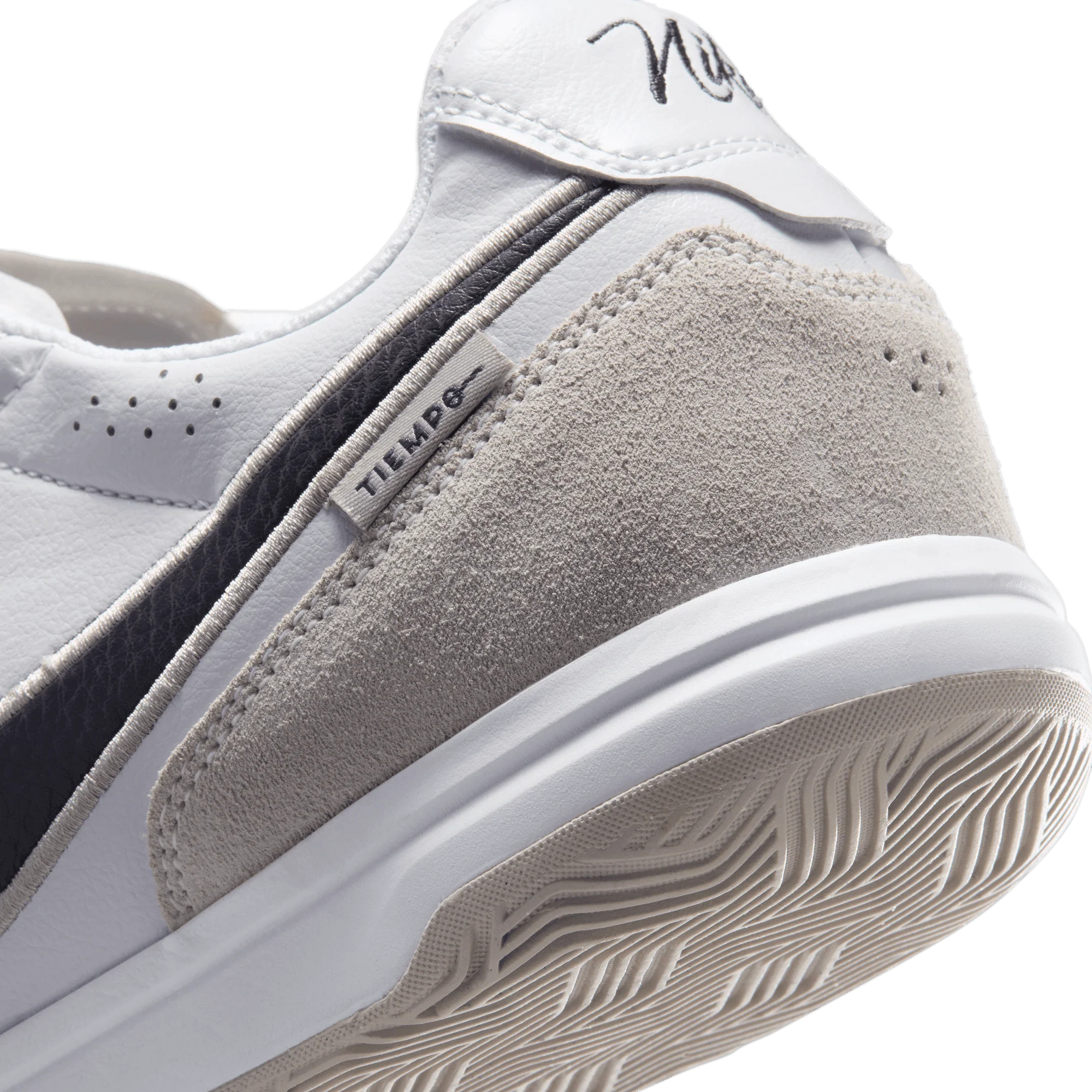 Nike Tiempo Streetgato Indoor Senior Football Boots- White/Black - Image 3