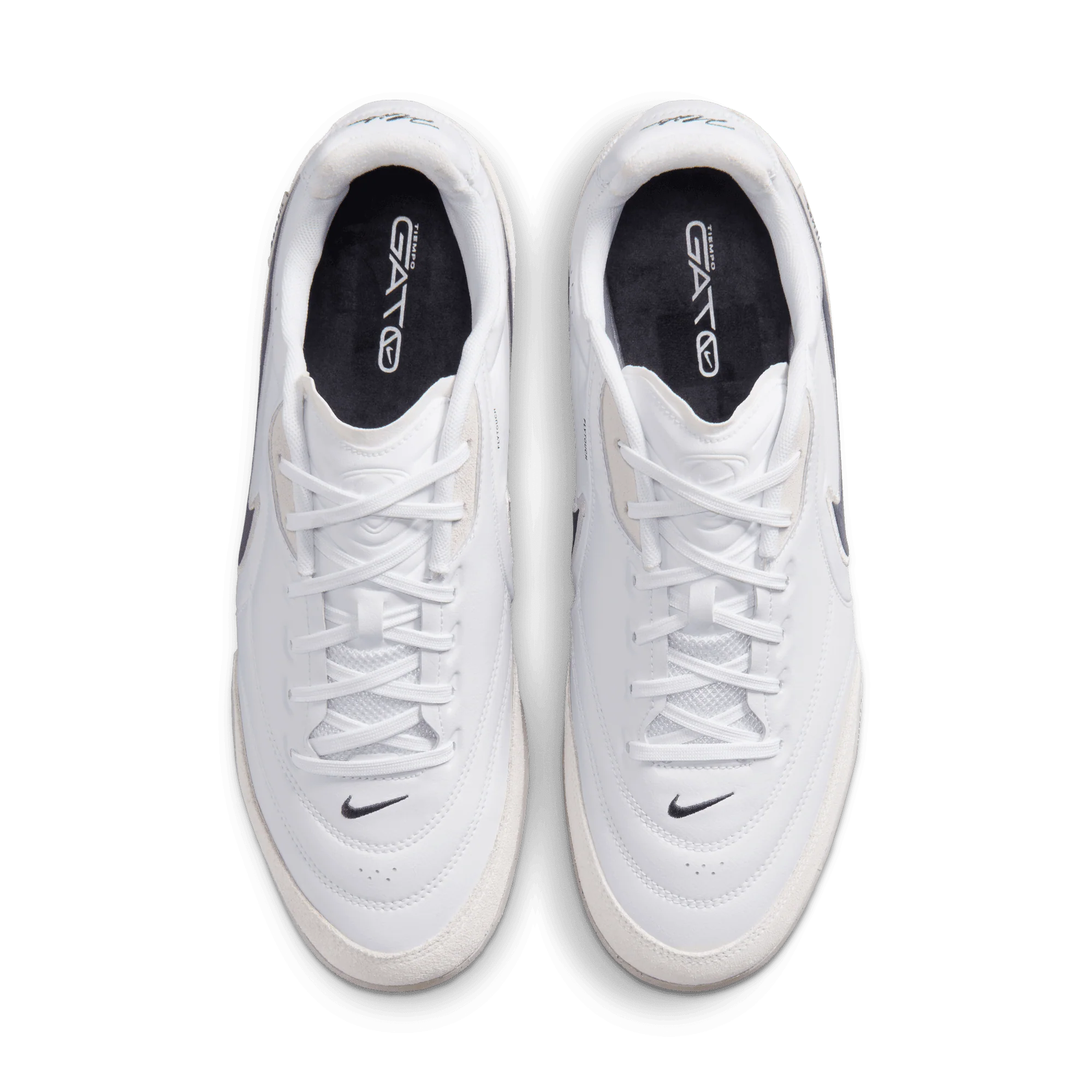 Nike Tiempo Streetgato Indoor Senior Football Boots- White/Black - Image 9